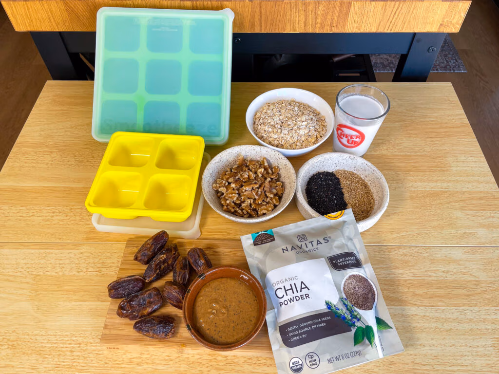 Raw ingredients for making smoothies.